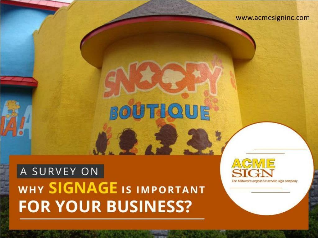 a survey on why signage is important for your business