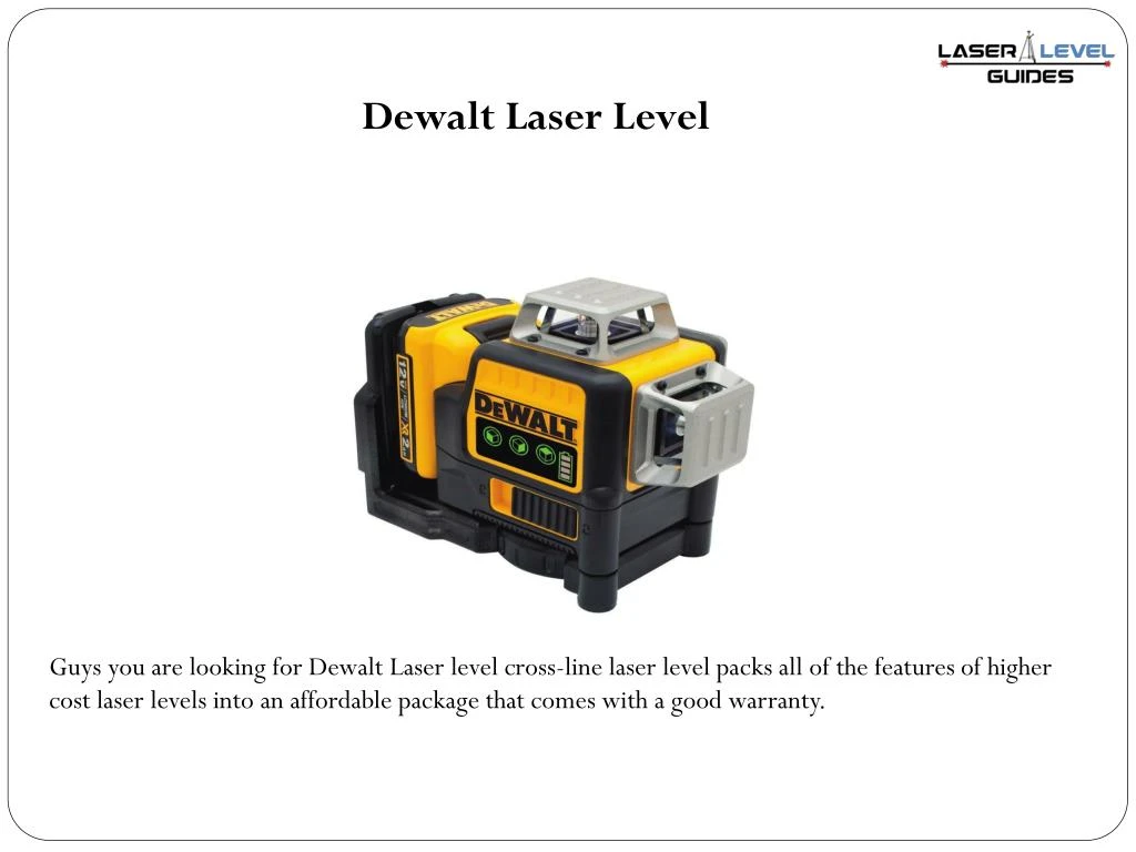dewalt laser level