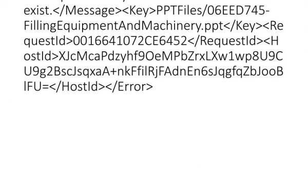 Filling Equipment And Machinery