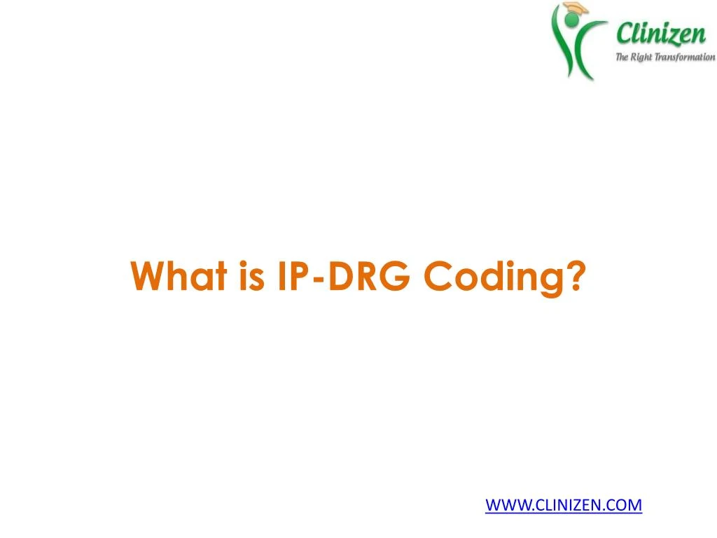 what is ip drg coding