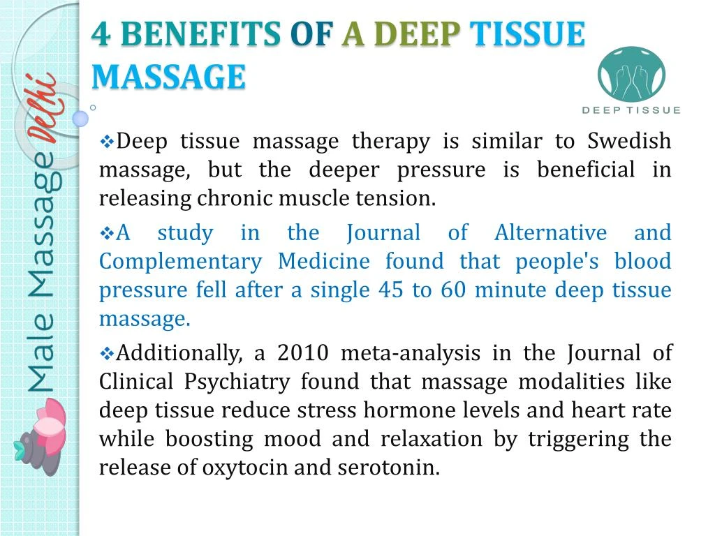 4 benefits of a deep tissue massage