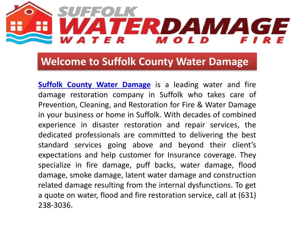 welcome to suffolk county water damage