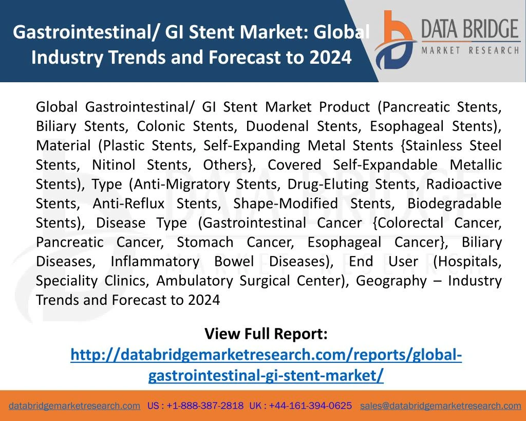 gastrointestinal gi stent market global industry