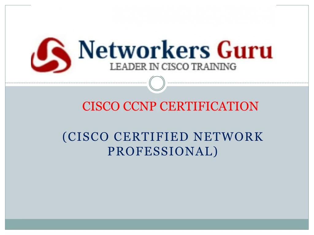 cisco ccnp certification