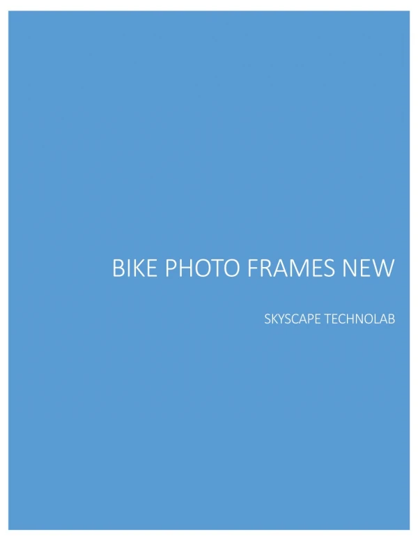 Bike Photo Frames New