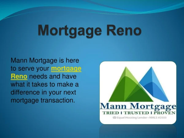 Mortgage Reno