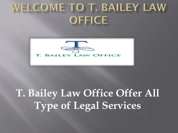 Federal criminal attorney tennesseet bailey law office