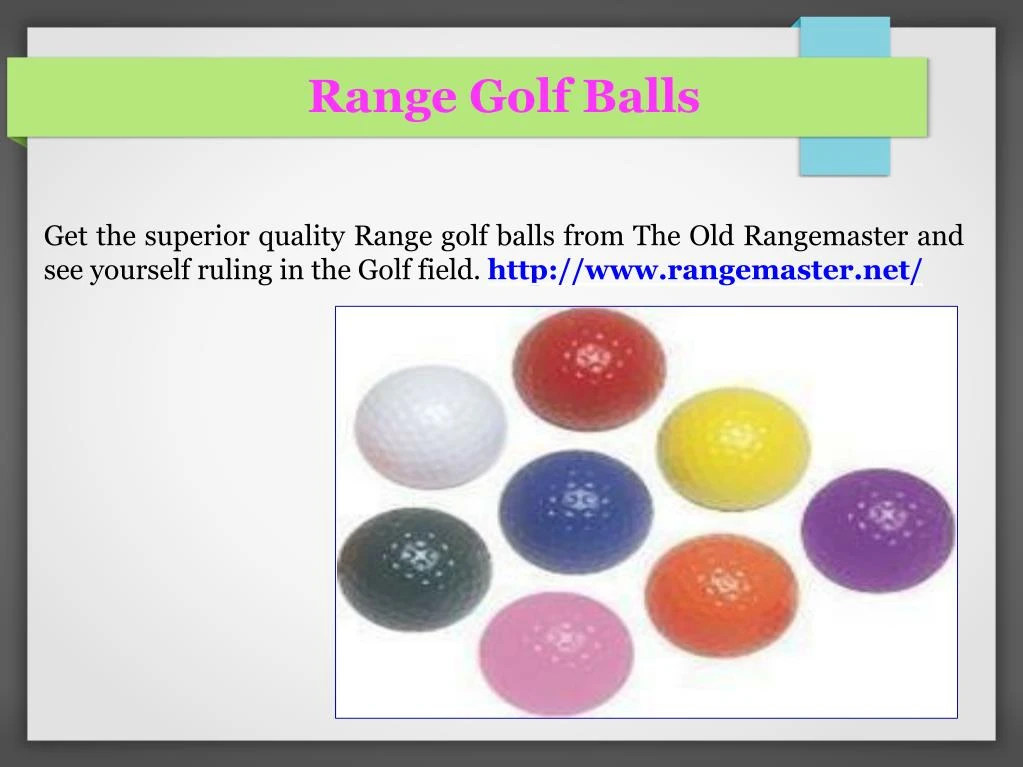 range golf balls