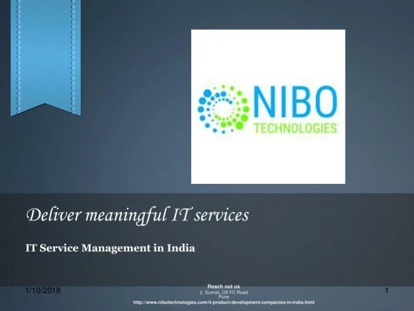 IT Service Management in India - NIBO Technologies