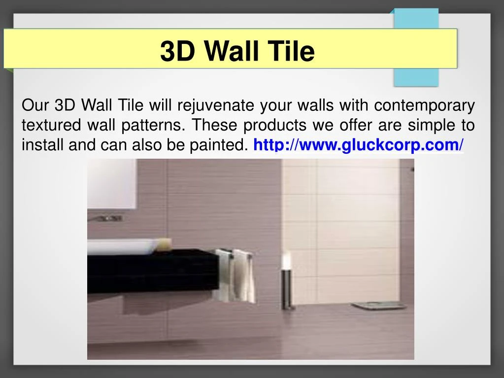 3d wall tile