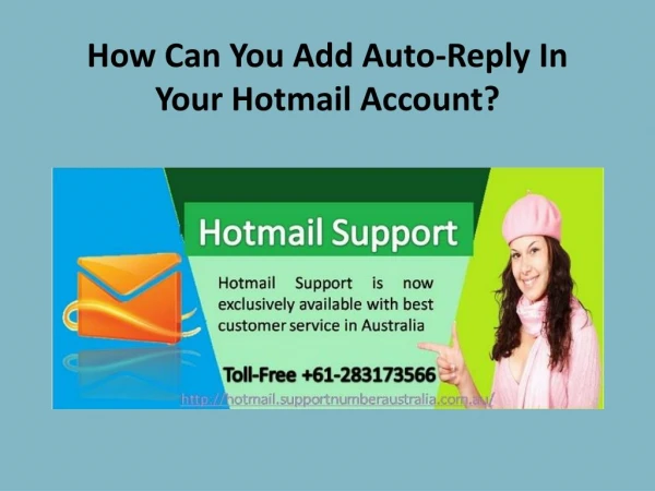 How Can You Add Auto-Reply In Your Hotmail Account?