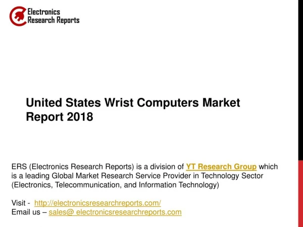 United States Wrist Computers Market Report 2018