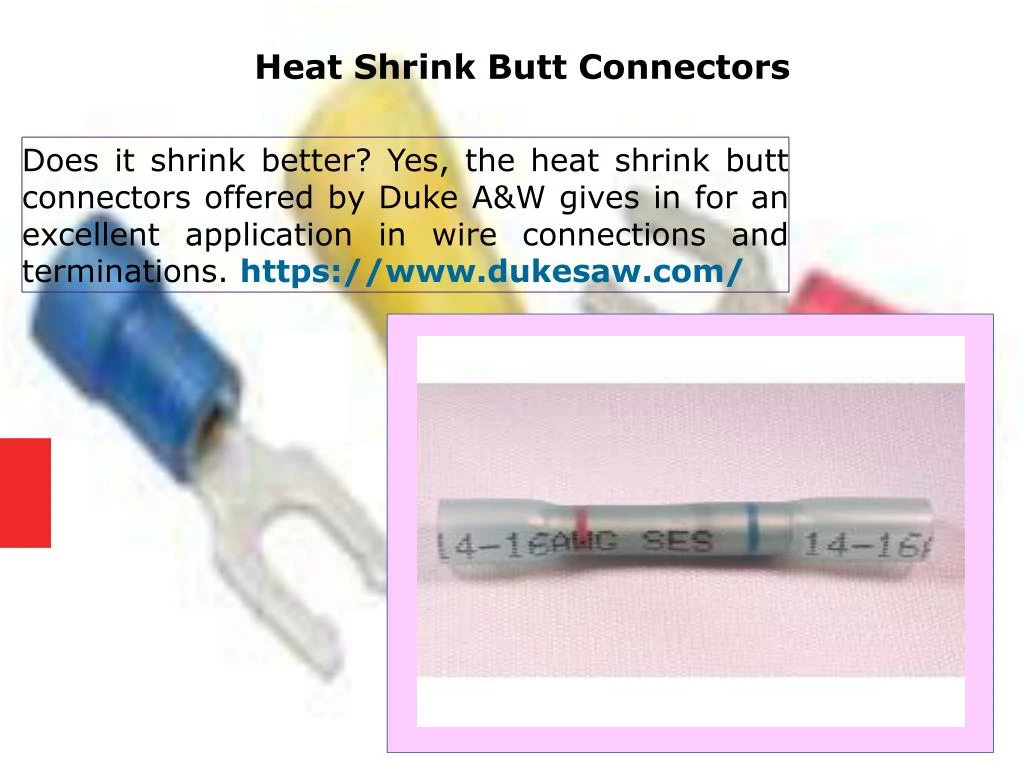 heat shrink butt connectors