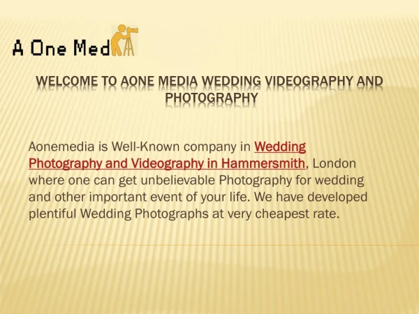 Wedding Photography and Videography services in Hammersmith, London