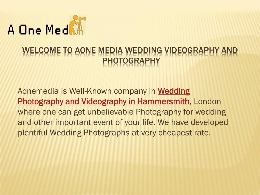 welcome to aone media wedding videography
