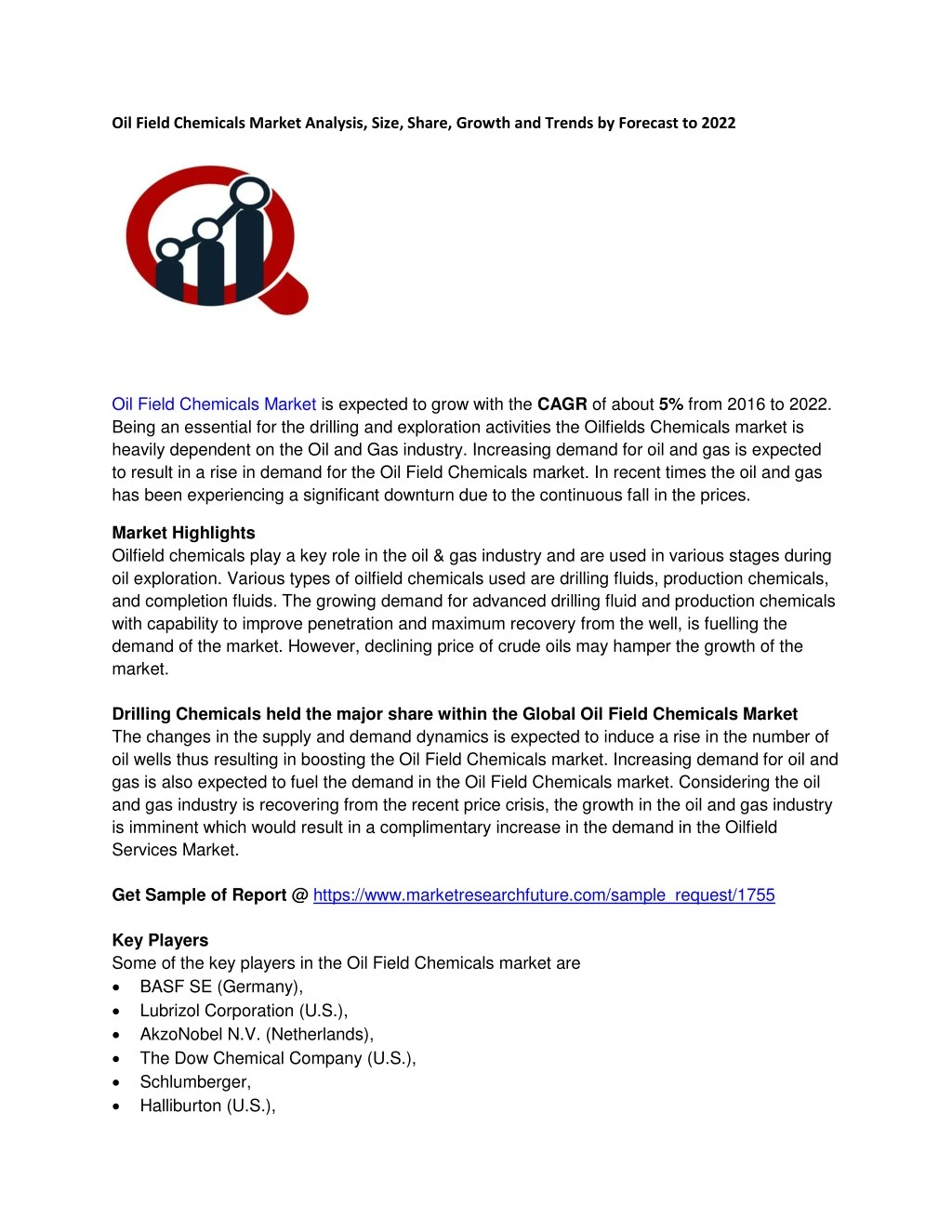 oil field chemicals market analysis size share