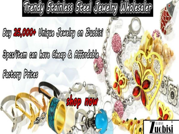 Trendy stainless steel jewelry wholesaler