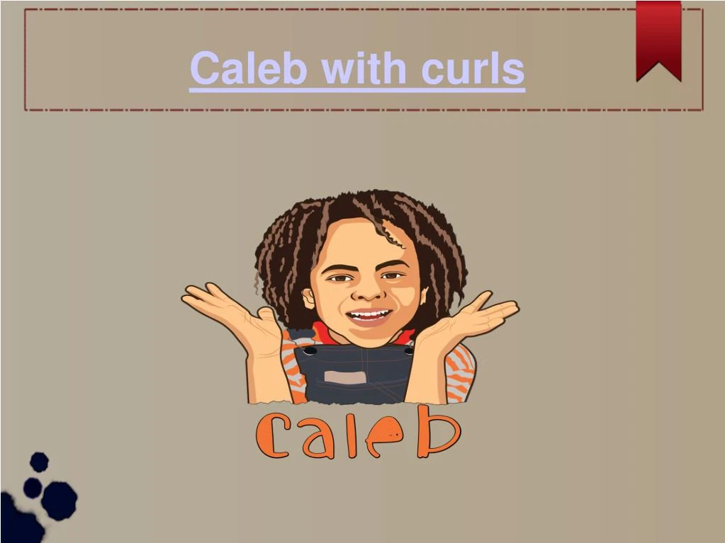 caleb with curls