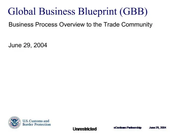Global Business Blueprint GBB