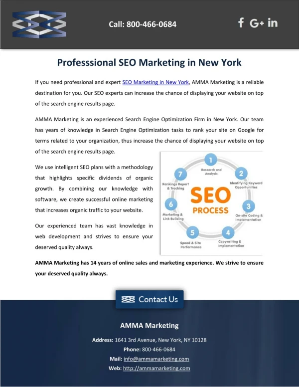 Professsional SEO Marketing in New York
