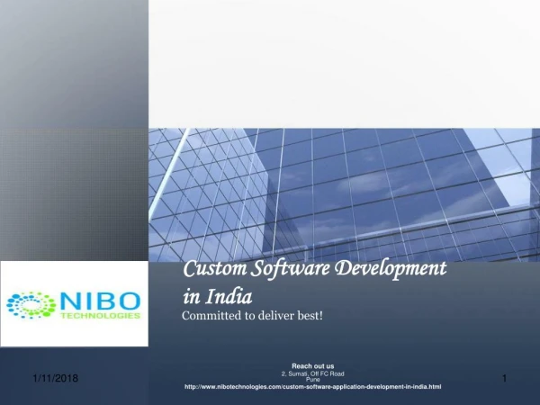 Custom Software Development in India - NIBO Technologies