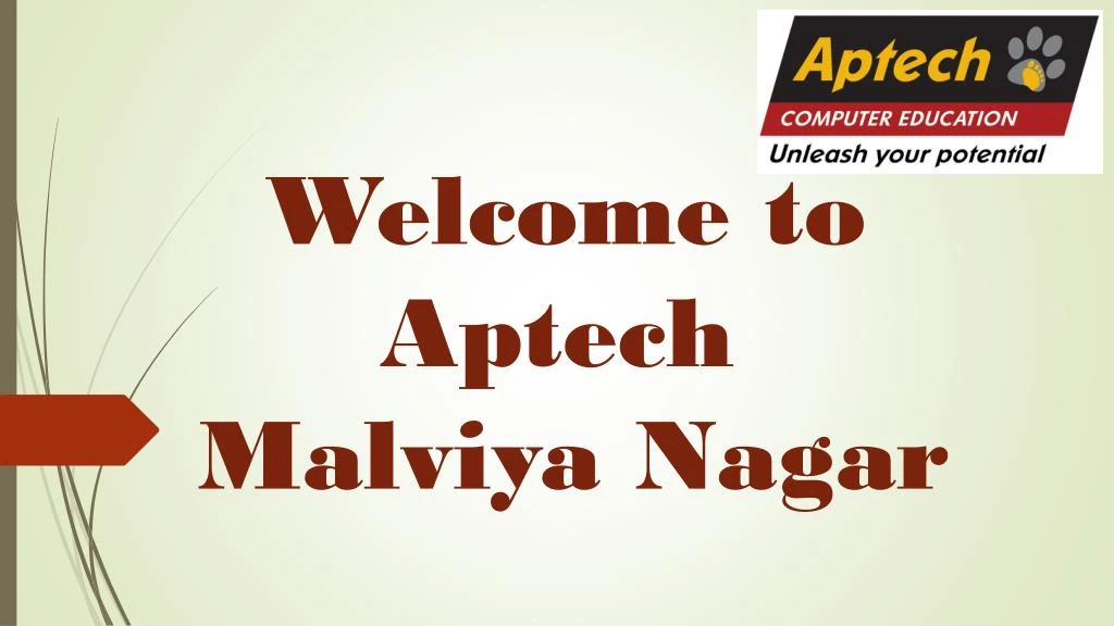 welcome to aptech malviya nagar