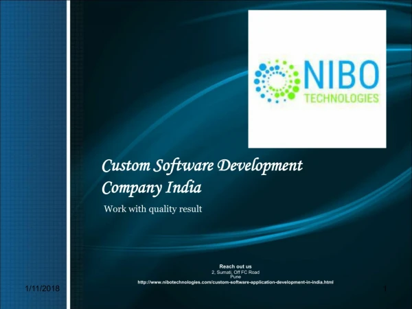 Custom Software Development Company India - NIBO Technologies