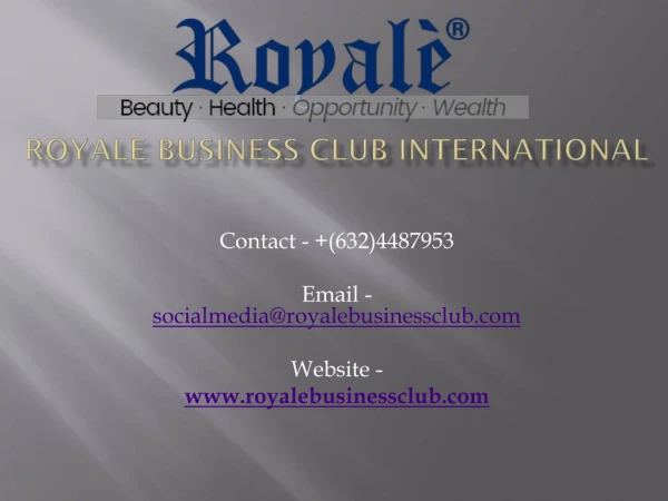 Royale Beauty Products Packages Price