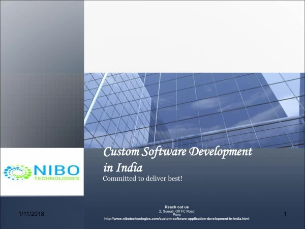Custom Software Development in India - NIBO Technologies