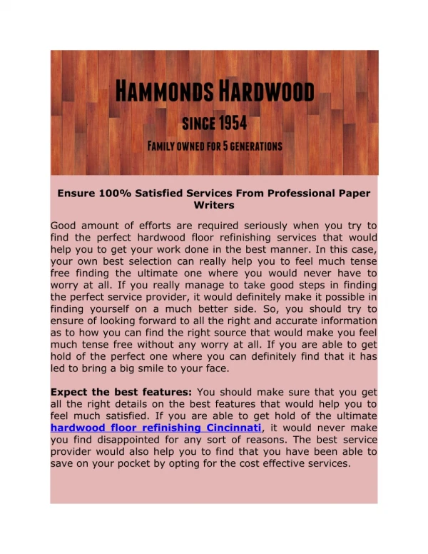 Hire our expert for Commercial Hardwood Flooring in Ohio