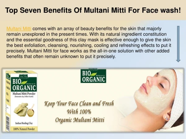 Top Seven Benefits Of Multani Mitti For Face ! Herbs & Clay