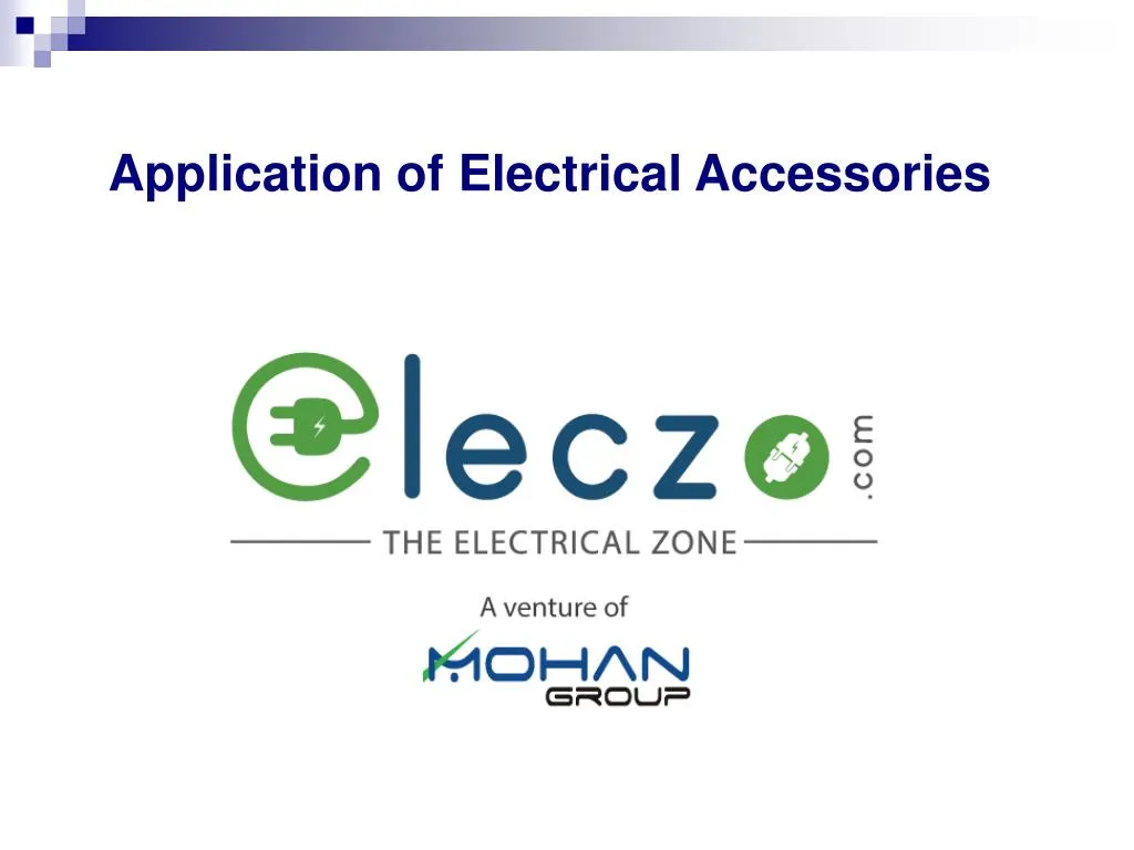 application of electrical accessories