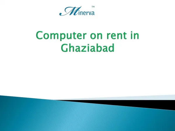 Computer on rent in Ghaziabad