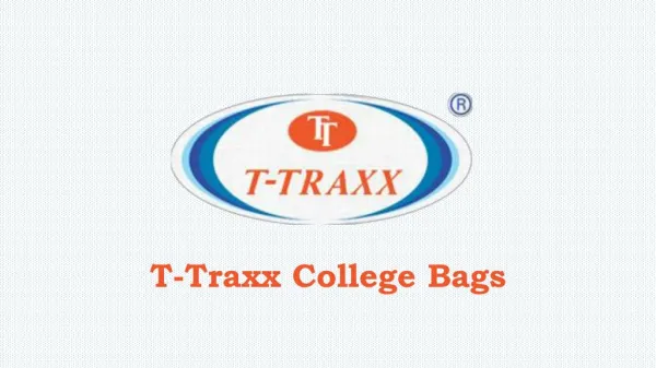 College Bags By T-traxx
