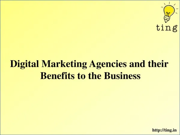 Digital Marketing Agencies and their Benefits to the Business