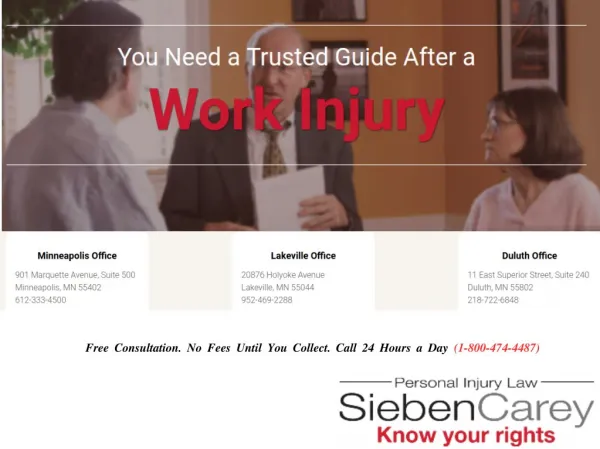 Work Compensation Lawyers / Attorney Minneapolis