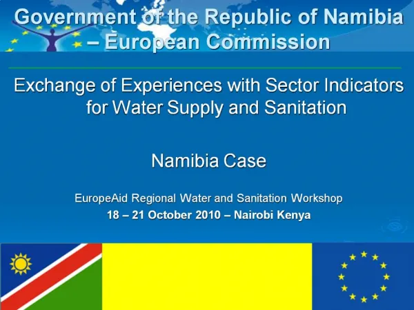 Government of the Republic of Namibia European Commission