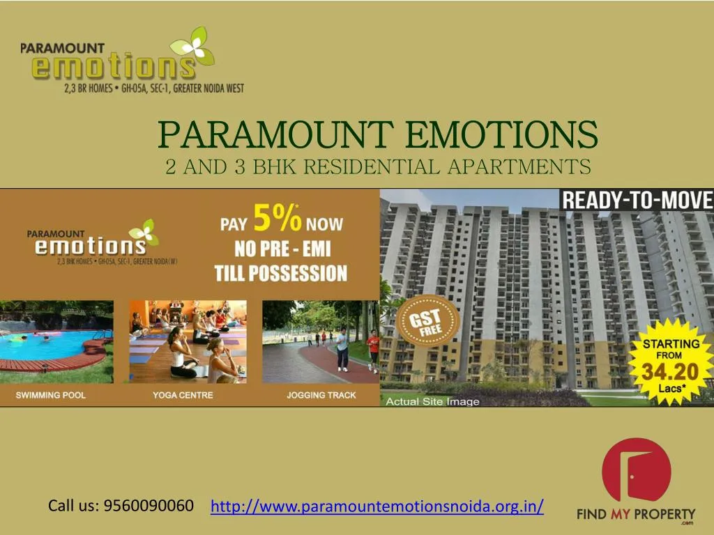 paramount emotions 2 and 3 bhk residential