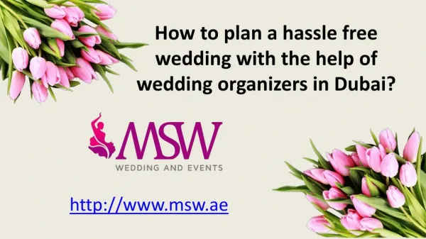 How to plan a hassle free wedding with the help of wedding organizers in dubai