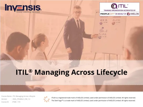 ITIL Managing Across Lifecycle - Invensis Learning