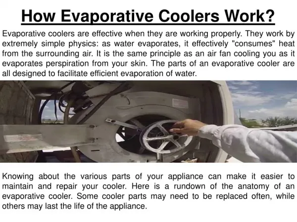 The Importance Of Evaporating Cooling System For Your Home!