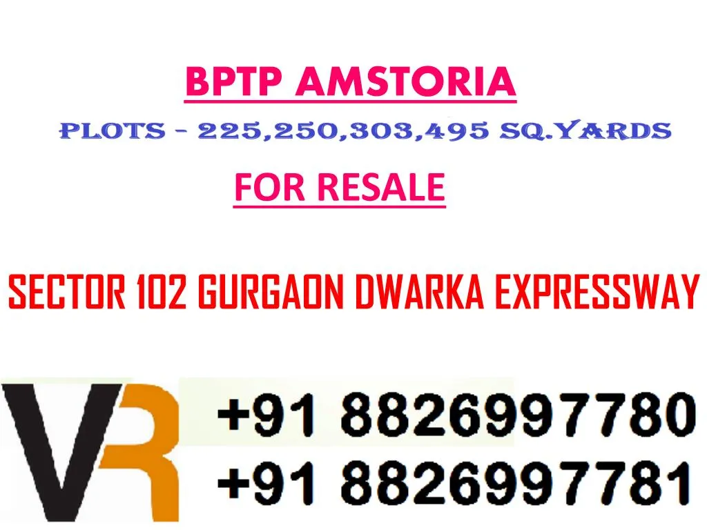 bptp amstoria floors plots villas for resale