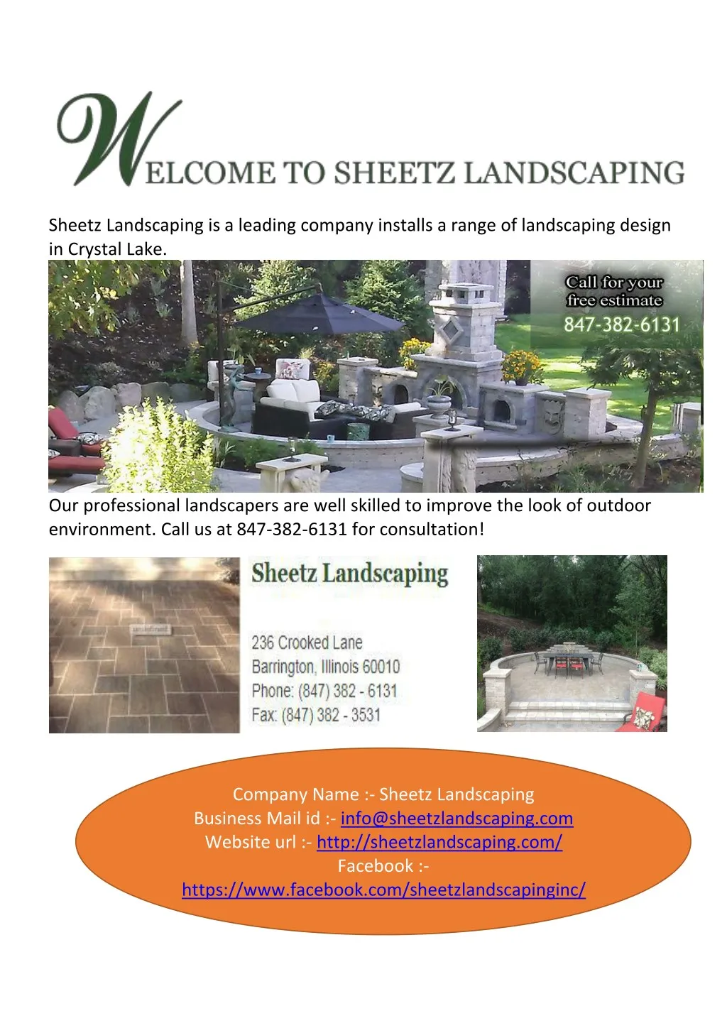 sheetz landscaping is a leading company installs