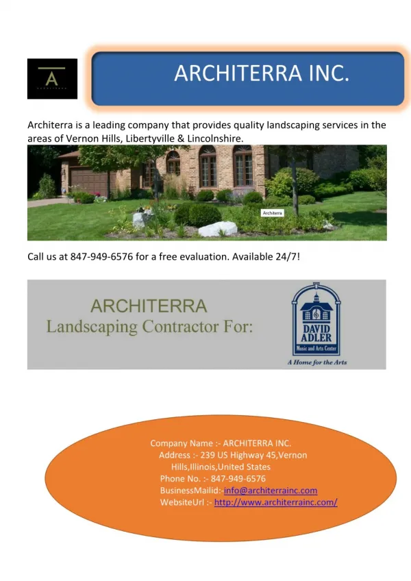 Landscaping in Vernon Hills, Libertyville & Lincolnshire