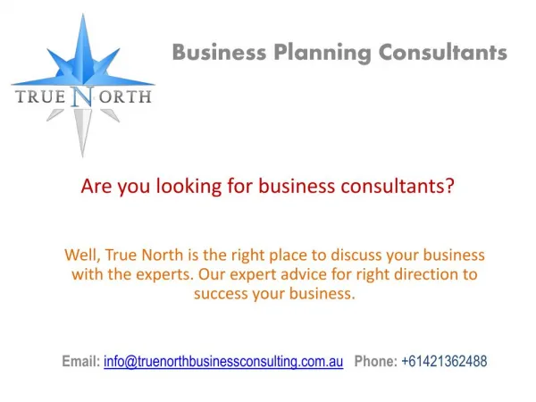 Business Planning Consultants - True North