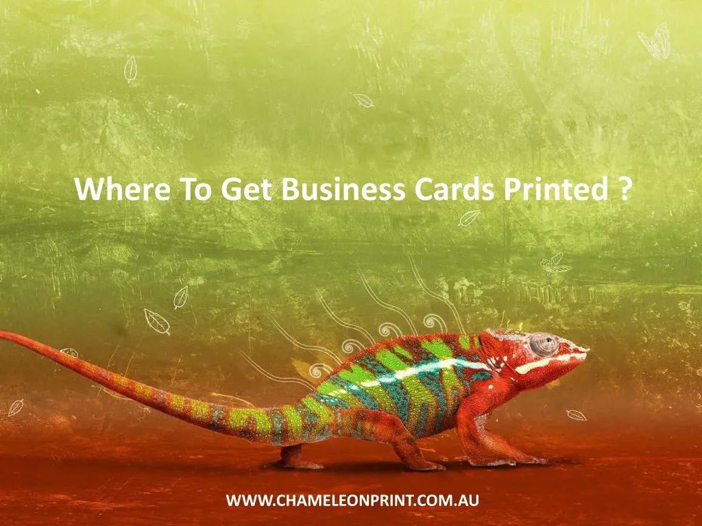 where to get business cards printed