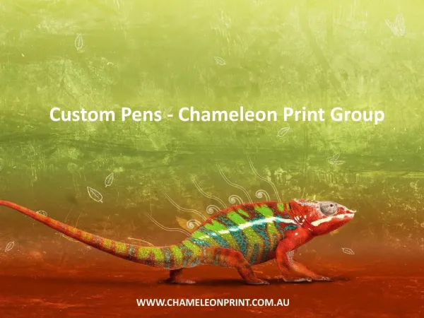 Custom Pens - Chameleon Print Group
