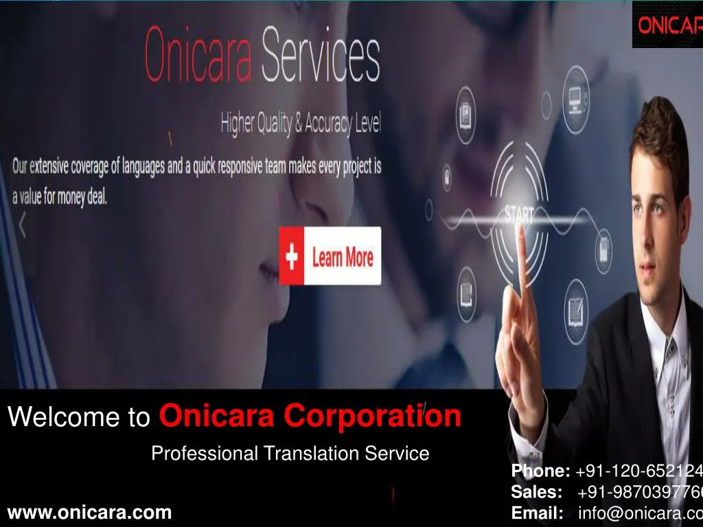 welcome to onicara corporation professional