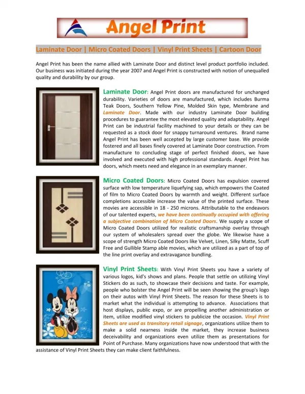 Micro Coated Doors and Lamination Door Paper Print Manufacturer