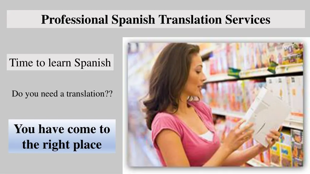 professional spanish translation services
